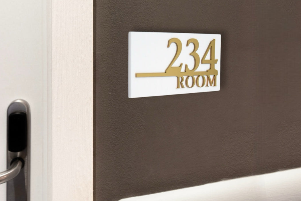 Placa Numeración de Habitación