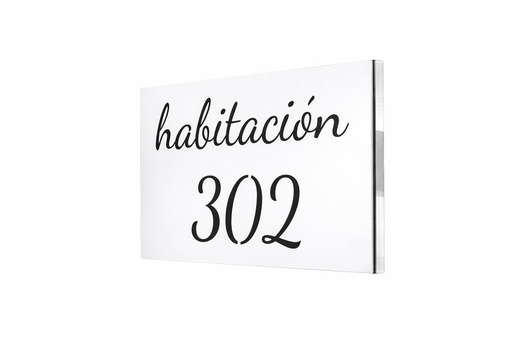 Placa de Número de Habitación en Bicapa