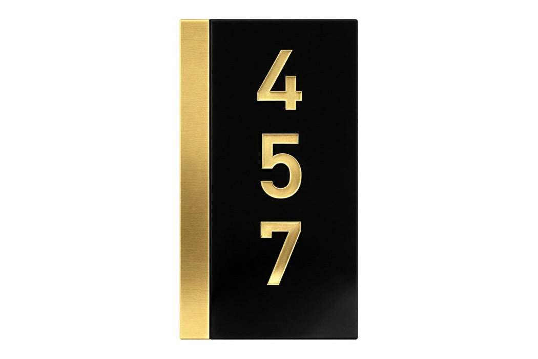 Placa de Numeración Vertical en Bicapa