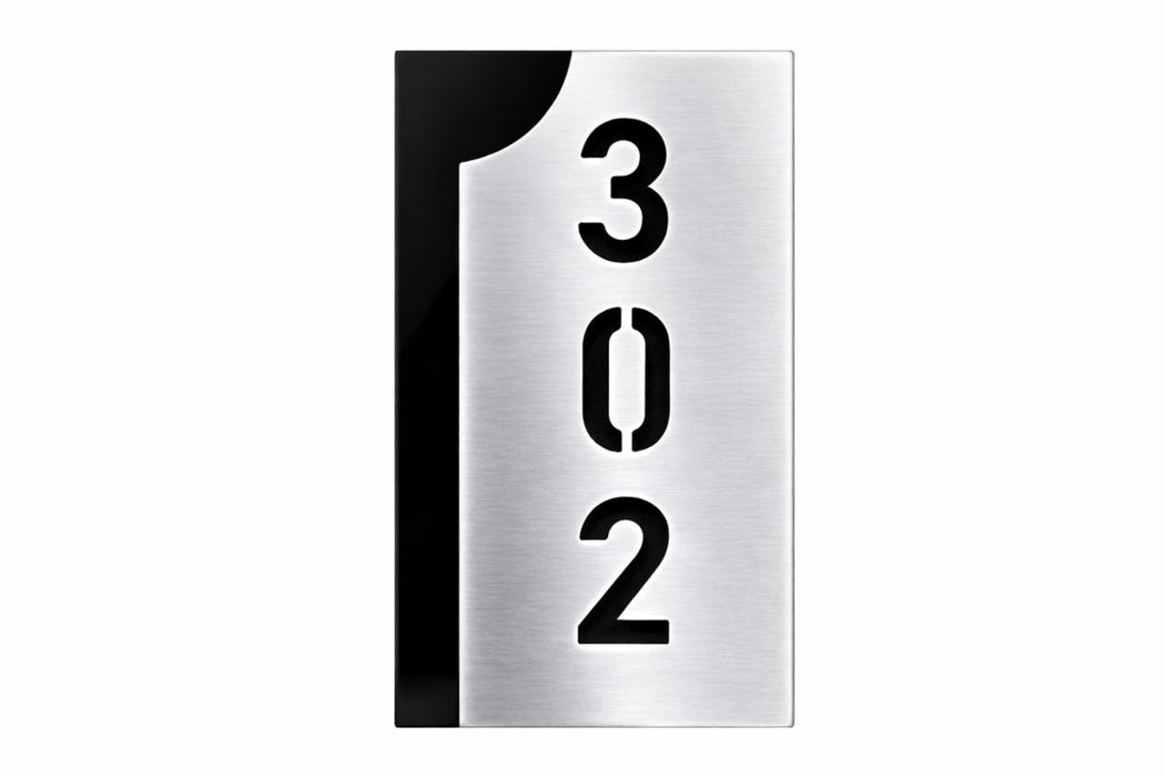 Placa de Numeración Vertical en Bicapa