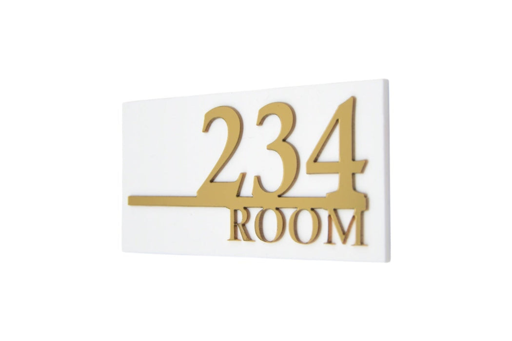 Placa de Numeración de Habitación