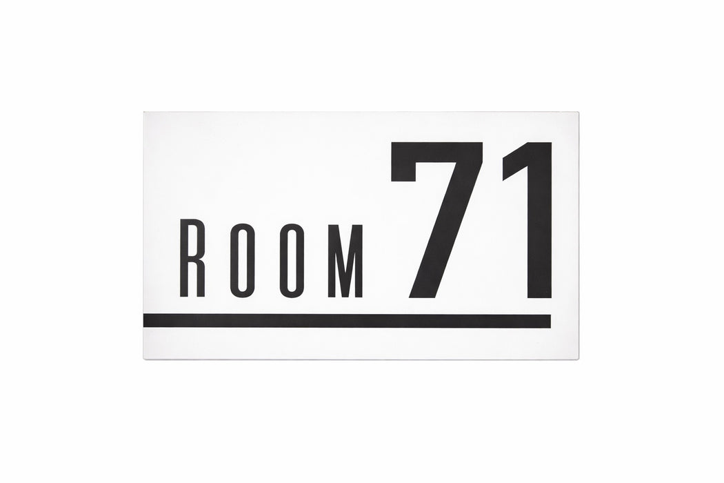 Placa Número Bicapa - Room