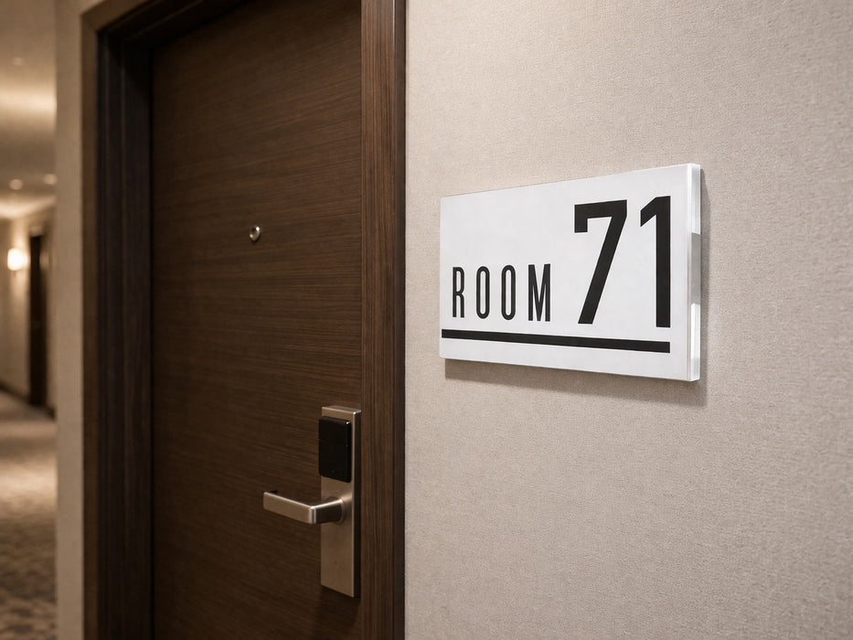 Placa Room en Bicapa para Hotel