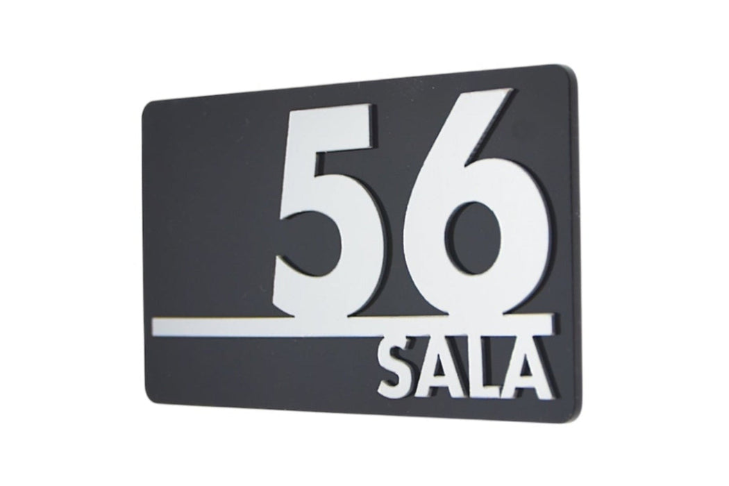 Placa de Numeración de Sala
