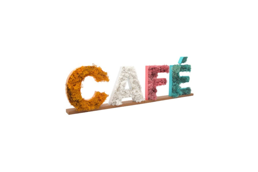 Pack de Letras "CAFÉ" de Musgo