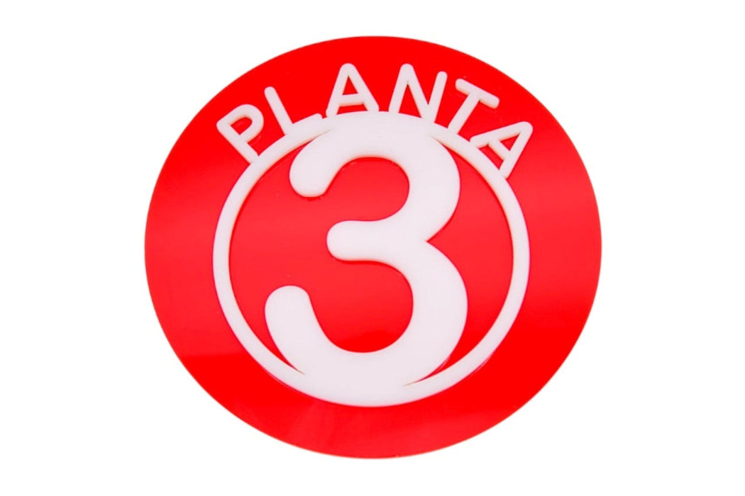 Placa Numeración de Planta