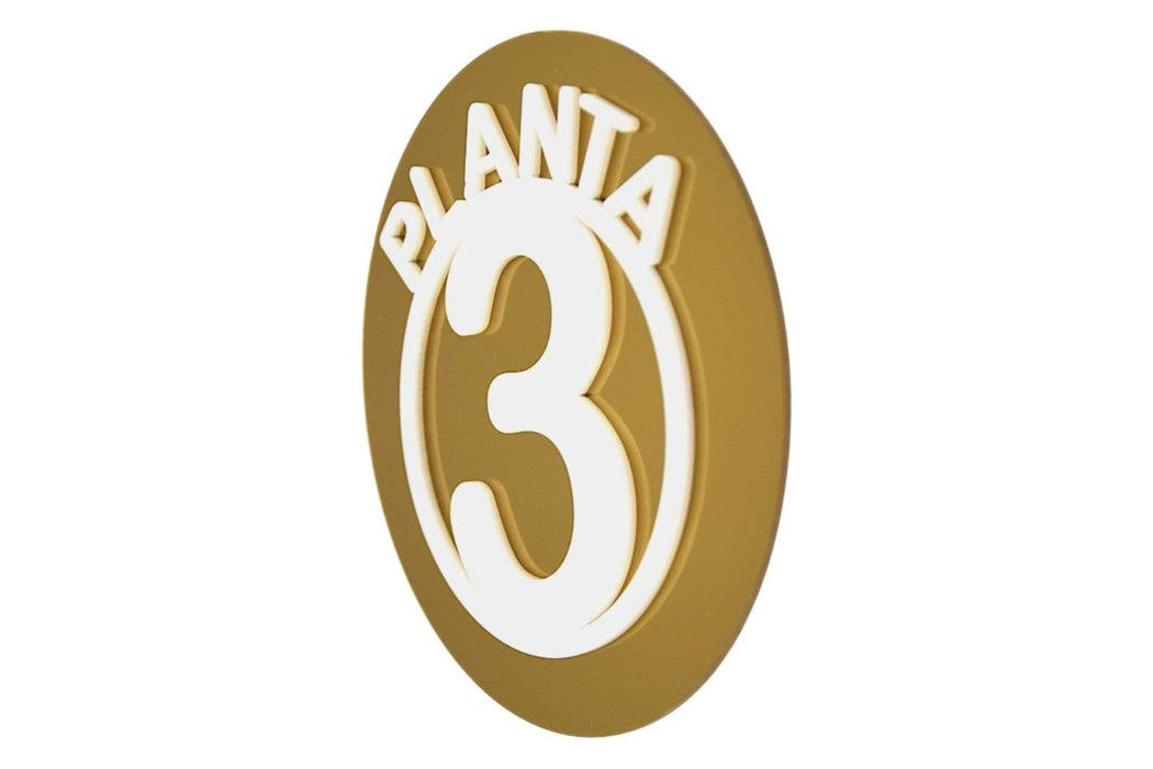 Placa Numeración de Planta