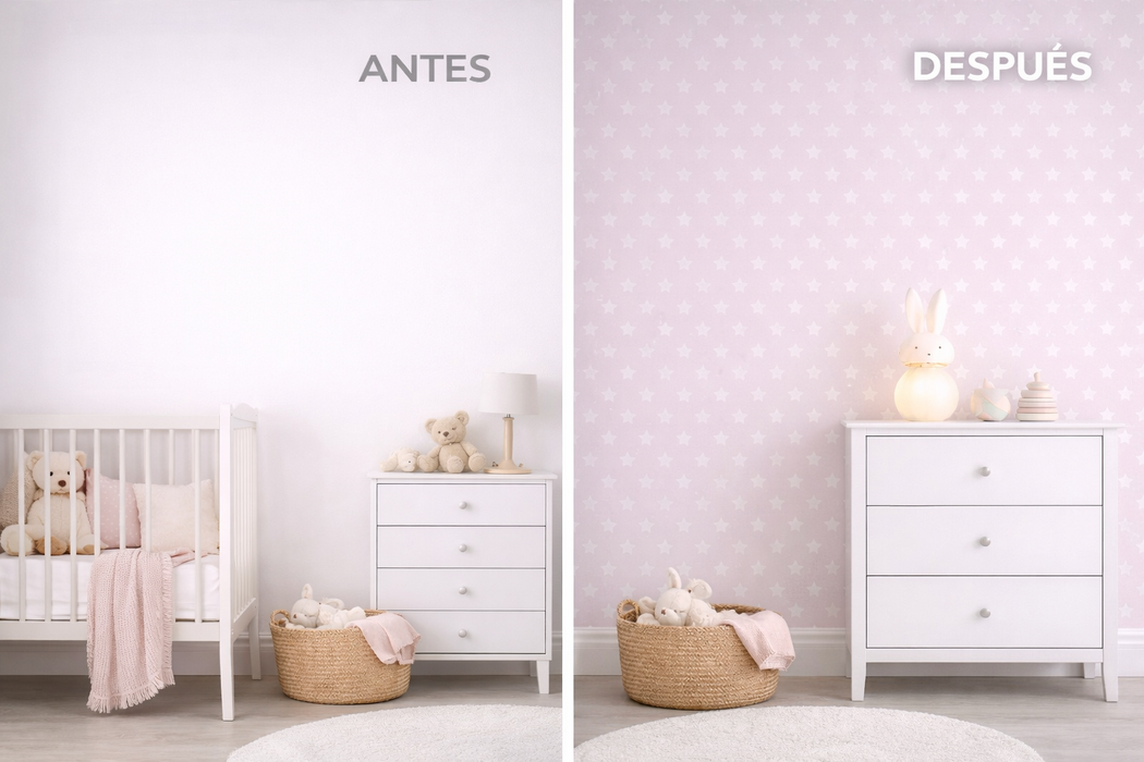 Vinilo de Texturas con Efecto infantil "Estrellas"