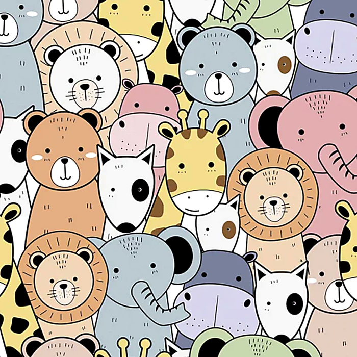 Vinilo de Texturas con Efecto infantil "Animales"