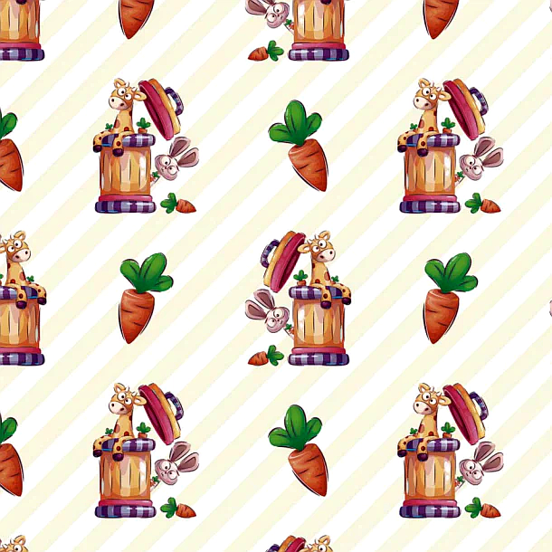 Vinilo de Texturas con Efecto infantil "Zanahorias"