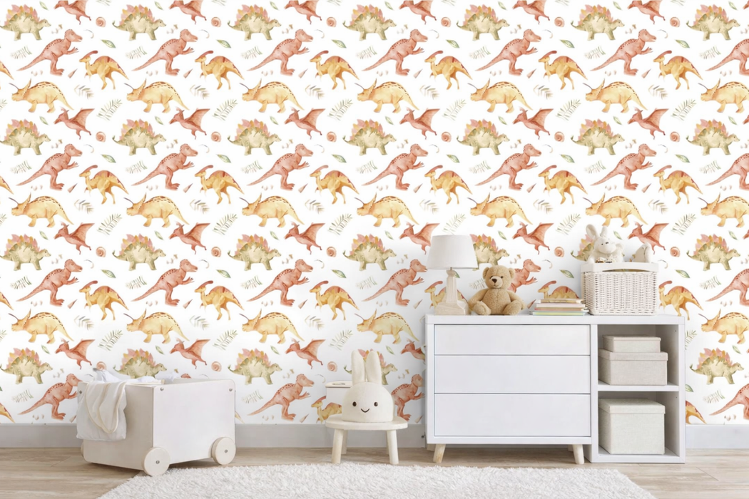 Vinilo de Texturas con Efecto infantil "Dinosaurios"