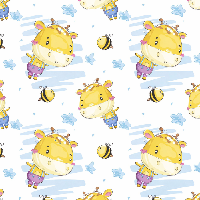 Vinilo de Texturas con Efecto infantil "Jirafas"