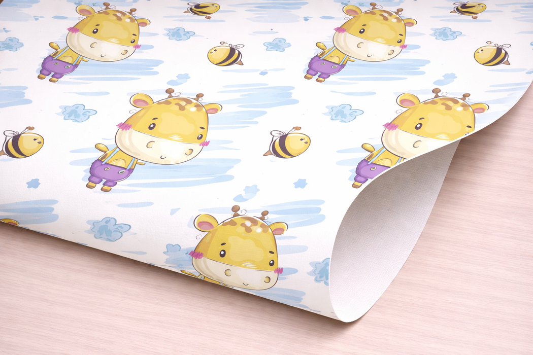 Vinilo de Texturas con Efecto infantil "Jirafas"