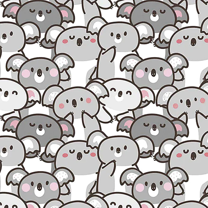 Vinilo de Texturas con Efecto infantil "Koalas"