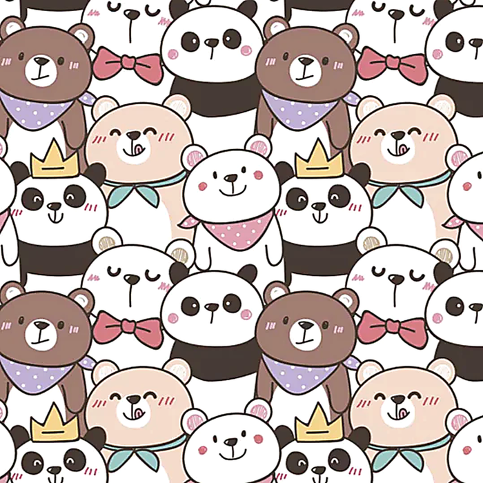 Vinilo de Texturas con Efecto infantil "Osos"