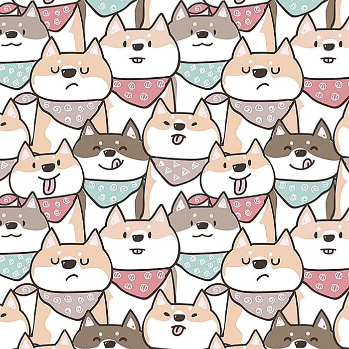 Vinilo de Texturas con Efecto infantil "Perros"